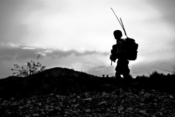 soldat photo noir et blanc