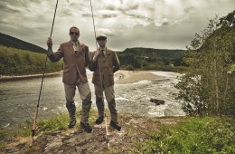 Anton Hamacher and I having fun on the Gaula just  a few weeks ago fishing the waters of the Norwegian Flyfisher's Club
